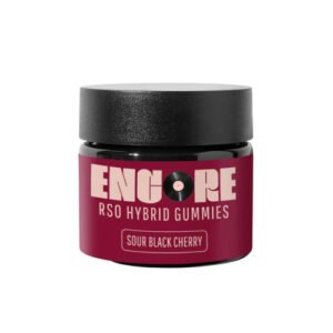 Hybrid RSO Sour Black Cherry Gummies